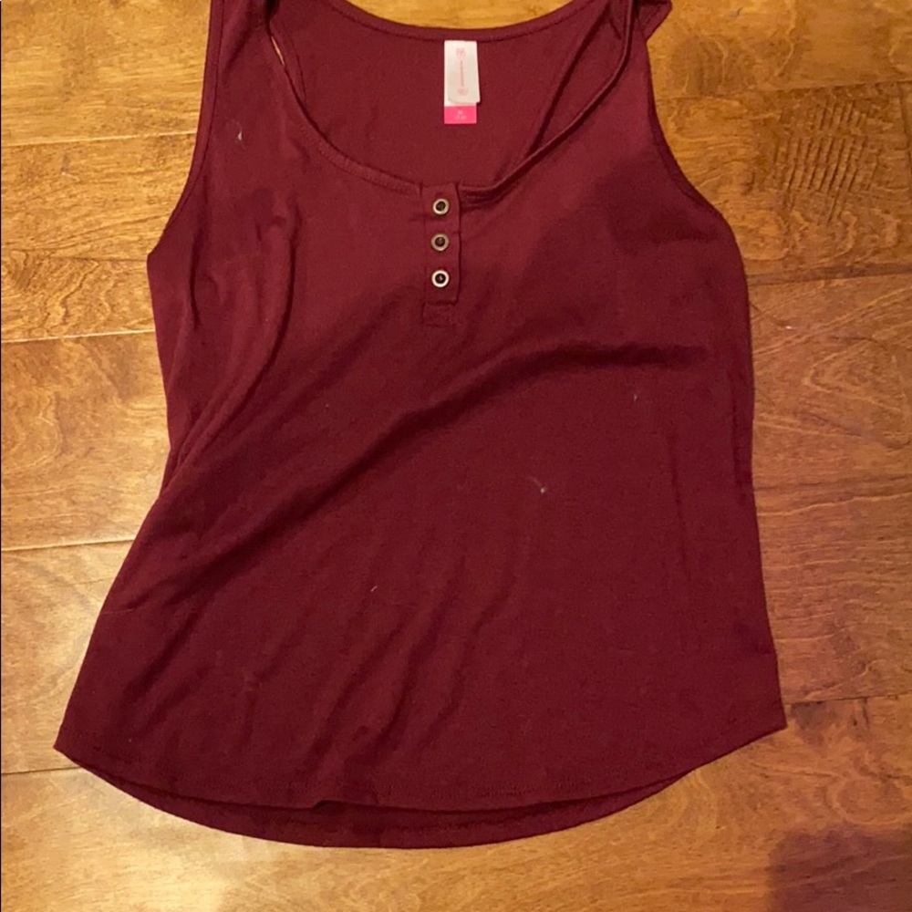 maroon  shirt from no boundaries